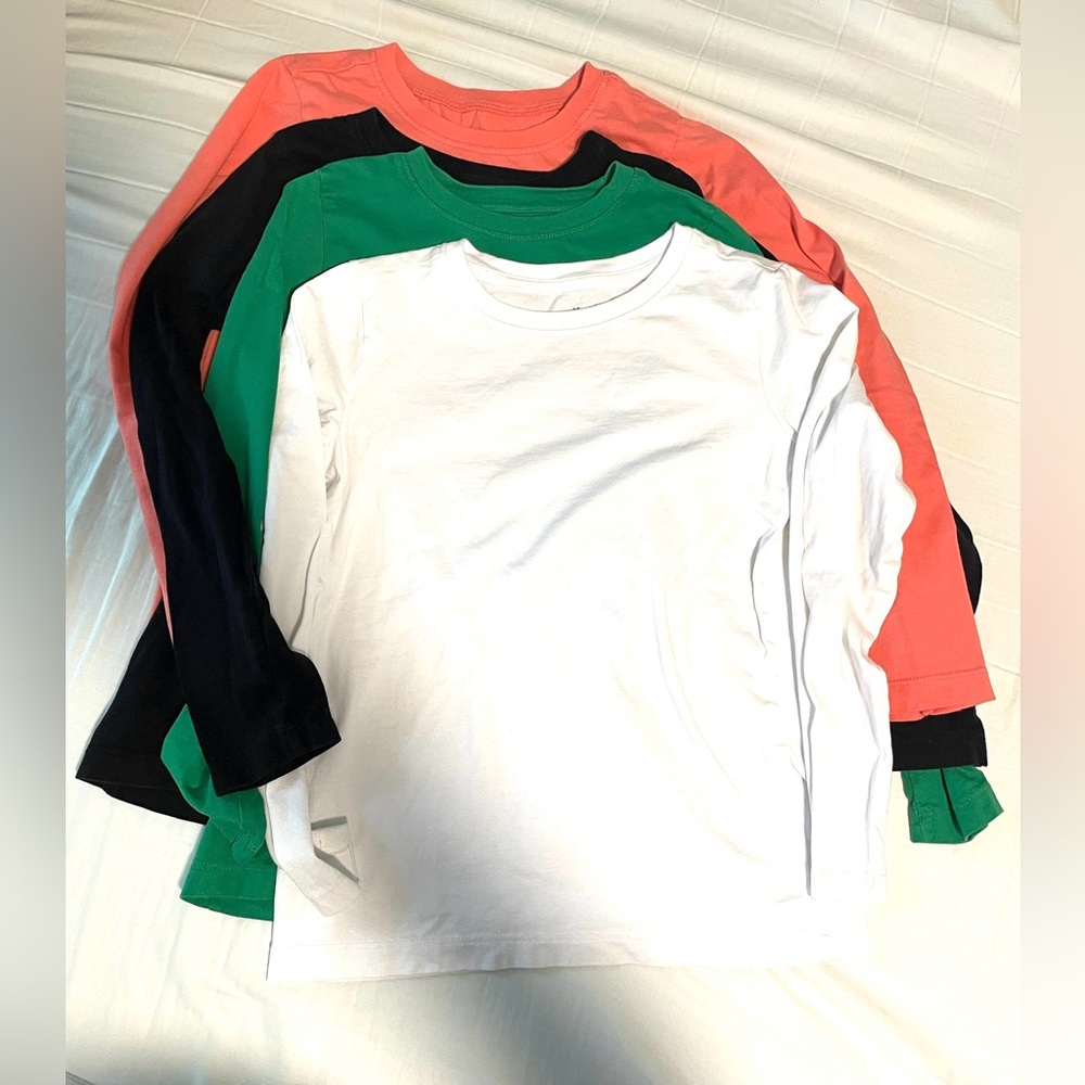 Set of 4 Primary Slim Fit Long Sleeves